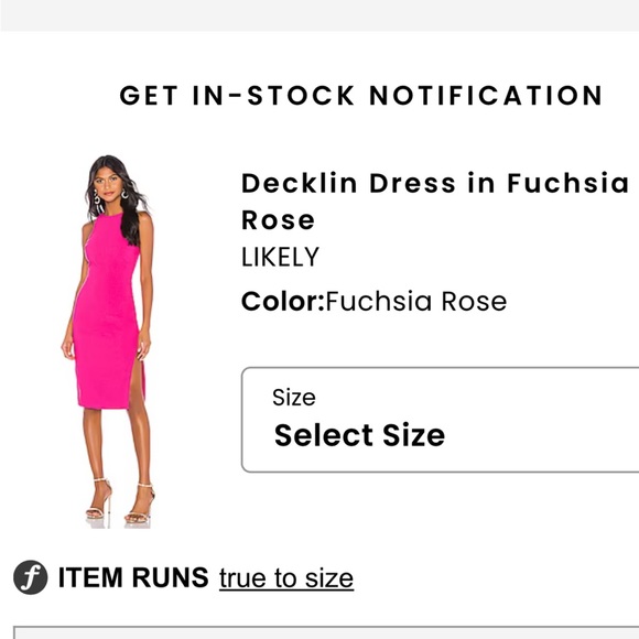 Revolve Decklin Dress in Fuschia Rose 🌹 - Picture 2 of 7